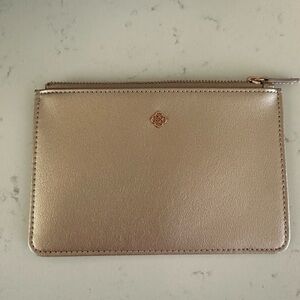 Kendra Scott Metallic Rose Gold Pouch
